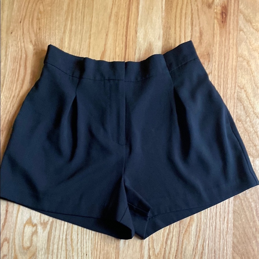 I Heart Ronson High Waist Black Shorts